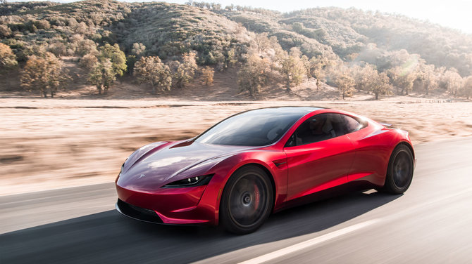 Gamintojo nuotr./Naujasis „Tesla Roadster“