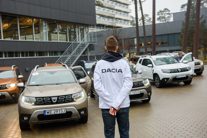 Organizatorių nuotr./Naujojo „Dacia Duster“ bandymai Latvijoje