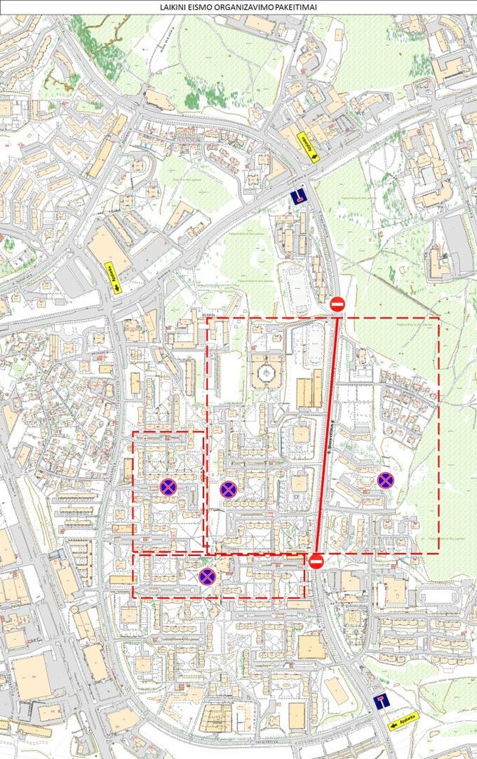 Savivaldybės nuotr./Laikini eismo ribojimai Vilniuje