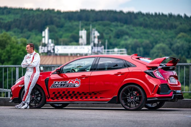 Gamintojo nuotr./Bertrandas Baguette su „Honda Civic Type-R“ pasiekė trasos rekordą