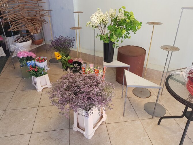 FNTT nuotr./FNTT patikrinimas gėlių salone
