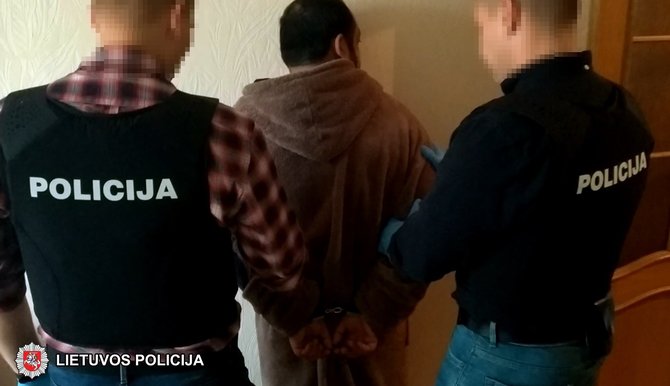 Vilniaus aps. VPK nuotr./Sulaikytas narkotikų prekyba įtariamas vyras