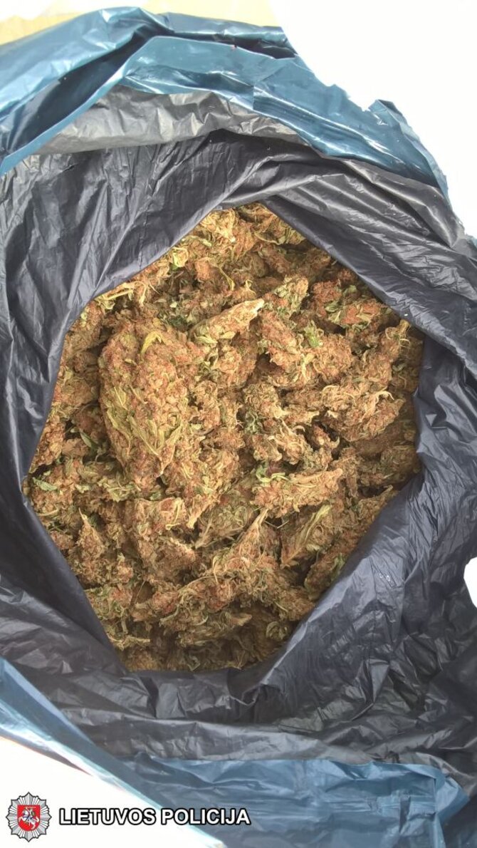 Vilniaus aps. VPK nuotr./Sulaikytos kanapės