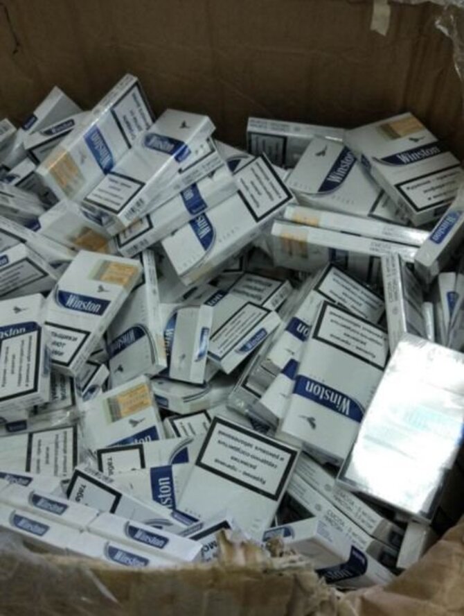 VSAT nuotr./Sulaikytos kontrabandinės cigaretės