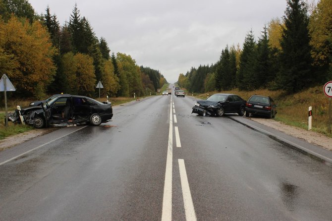 Telšiu apskr. VPK nuotr./Avarijos vietoje