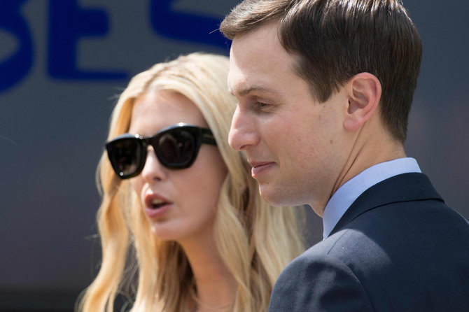 „Scanpix“ nuotr./Ivanka Trump su vyru Jaredu Kushneriu