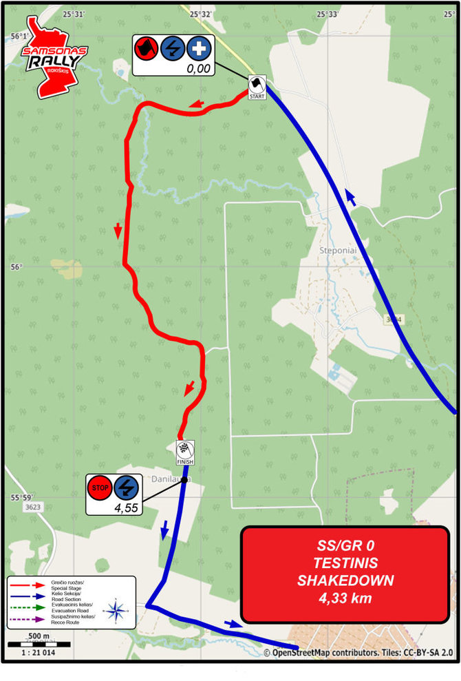 Organizatorių nuotr./Testinis greičio ruožas