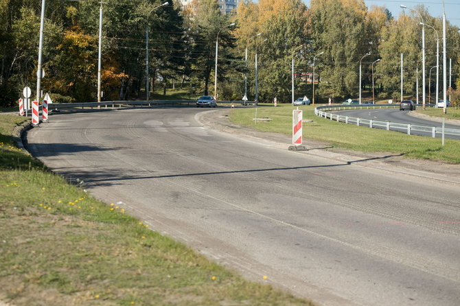 Vilniaus miesto savivaldybės nuotr./Kelio rekonstrukcijos darbai