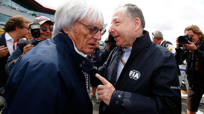 FIA nuotr./Bernie Ecclestone ir Jean Todtas