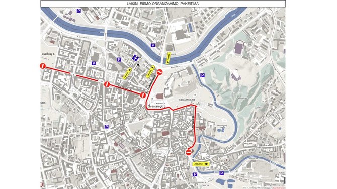 Vilniaus viešojo transporto nuotr./Vasario 16-osios dienos eismo schema