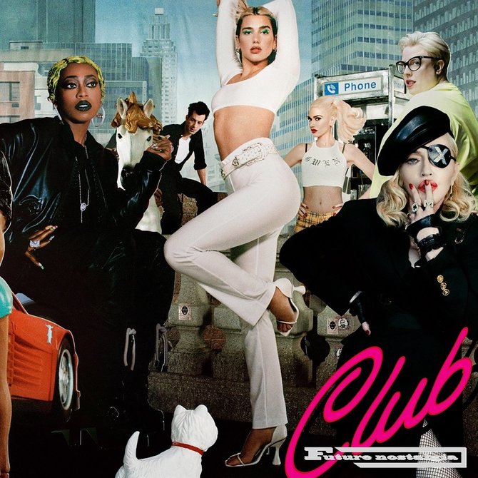 Warner Music nuotr./Dua Lipa „Club Future Nostalgia“ albumo viršelis