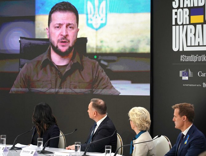 AFP/„Scanpix“ nuotr./Labdaros renginys „Stand Up For Ukraine“