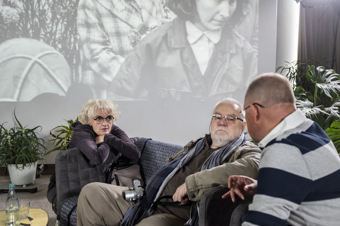 Mariaus Žičiaus nuotr./Juostos „Antanas Sutkus. Scenos iš fotografo gyvenimo“ filmavimo aikštelėje