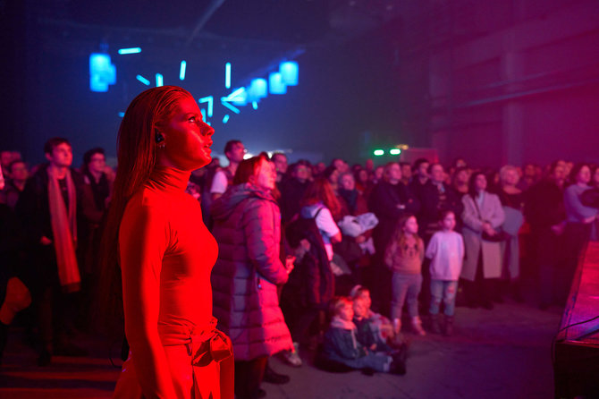 Vitalis Verbus nuotr./Kino koncerto „Vilniaus Pokeris“ akimirka