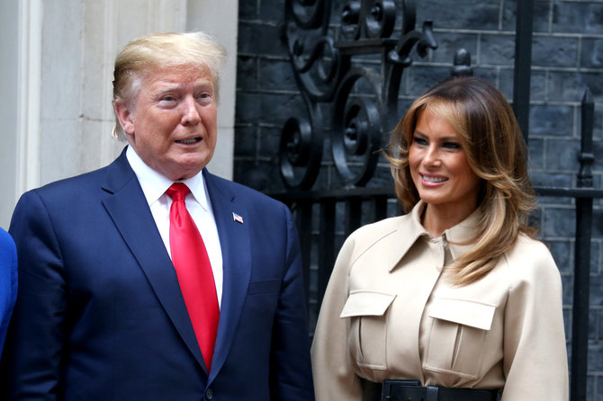 Vida Press nuotr./Donaldas Trumpas, Melania Trump