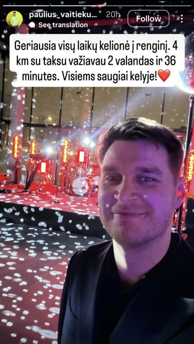 „Instagram“ ekrano nuotr./Paulius Vaitiekūnas