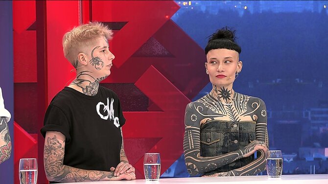 LNK nuotr./Tatuiruočių mėgėjai laidoje „Už ar prieš?“