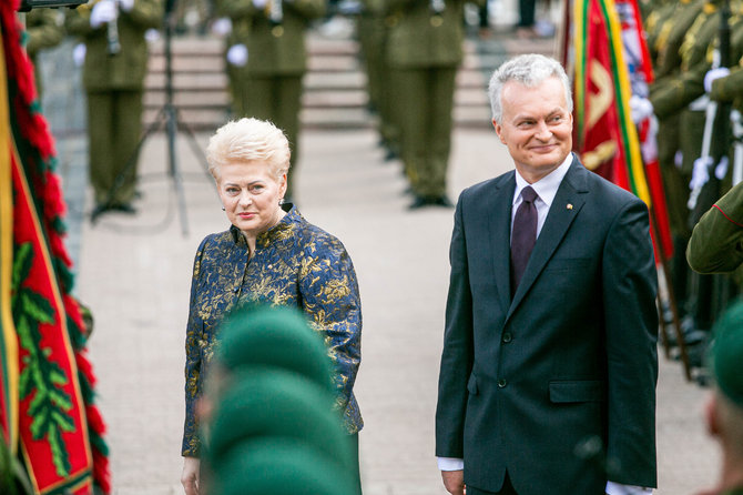 Josvydo Elinsko / 15min nuotr./Dalia Grybauskaitė ir Gitanas Nausėda
