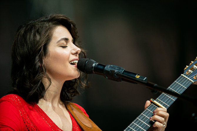 Josvydo Elinsko / 15min nuotr./Katie Melua koncerto Trakų pilyje akimirka