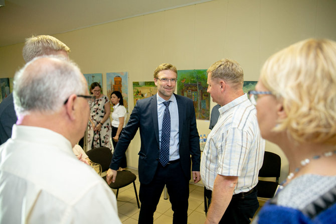 Josvydo Elinsko / 15min nuotr./Lino Kukuraičio susitikimas su Žiežmarių bendruomene