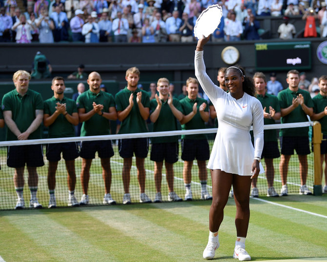 „Reuters“/„Scanpix“ nuotr./Serena Williams Vimbldone