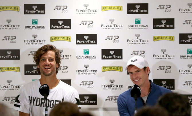 „Scanpix“/„PA Wire“/„Press Association Images“ nuotr./Feliciano Lopezas ir Andy Murray