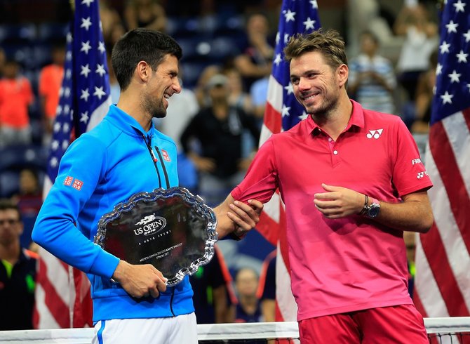 AFP/„Scanpix“ nuotr./Novakas Džokovičius ir Stanas Wawrinka 2016 metų finale