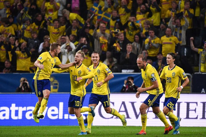 AFP/„Scanpix“ nuotr./Švedijos futbolo rinktinė