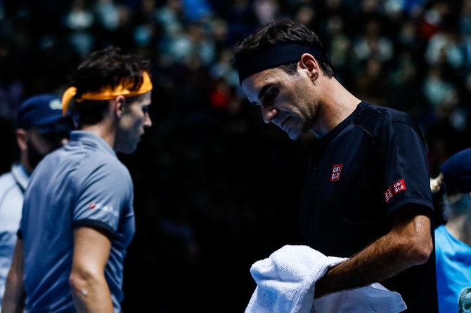 „Scanpix“/„SIPA“ nuotr./Rogeris Federeris ir Dominicas Thiemas