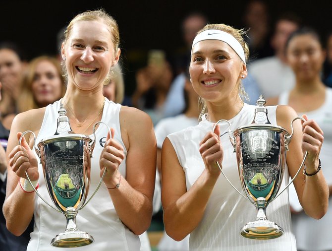 „Scanpix“ nuotr./Jekaterina Makarova ir Elena Vesnina