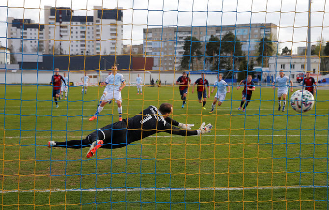 „Reuters“/„Scanpix“ nuotr./Baltarusijos futbolo lygos rungtynės