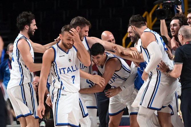 AFP/„Scanpix“ nuotr./Italijos krepšinio rinktinė