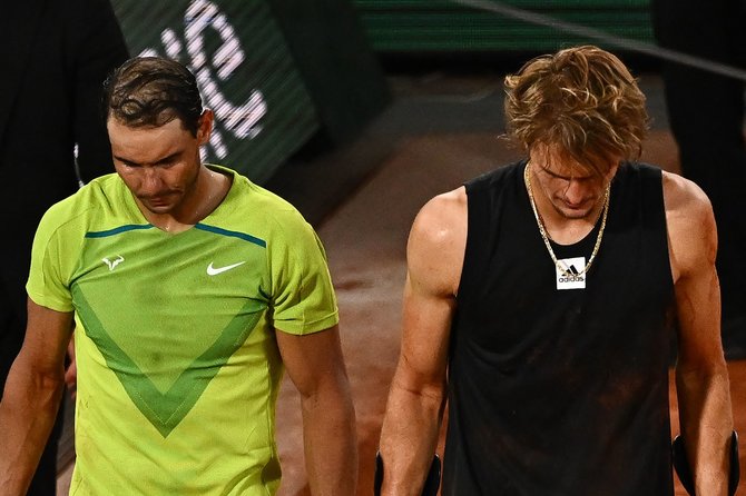 AFP/„Scanpix“ nuotr./Rafaelis Nadalis ir Alexanderis Zverevas