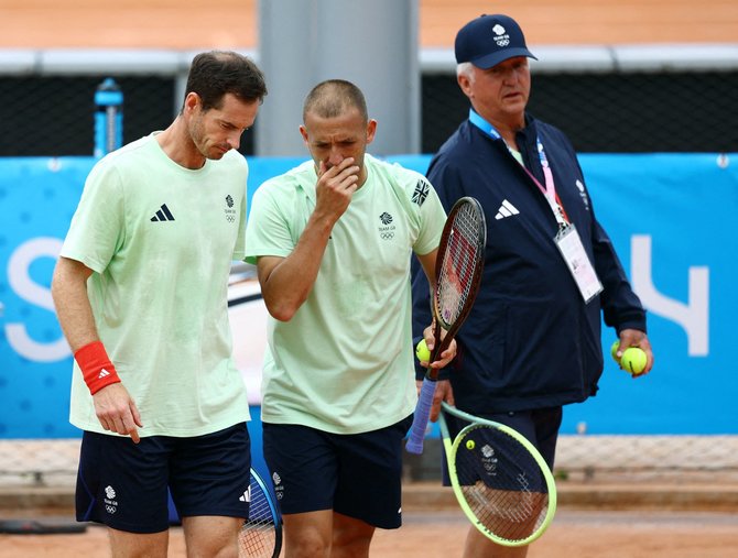 AFP/„Scanpix“ nuotr./Andy Murray ir Danielis Evansas