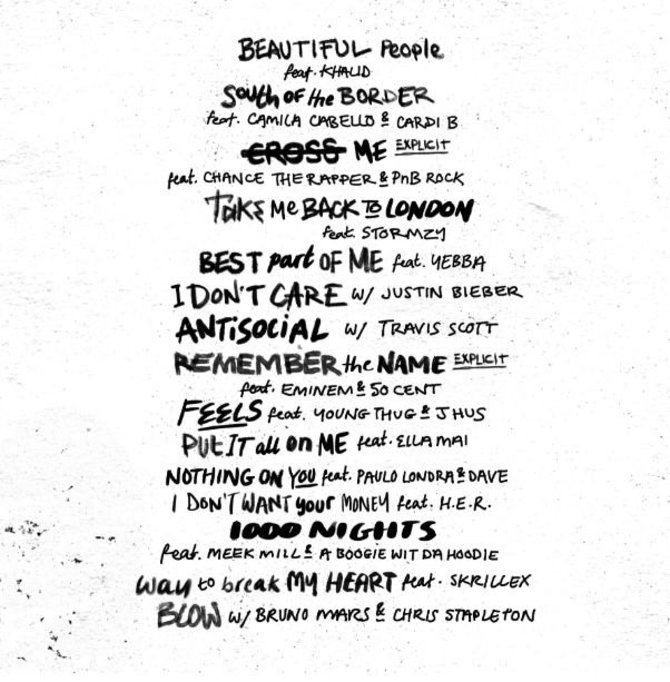 Organizatorių nuotr./Edo Sheerano albumo „No.6 Collaborations Project“ viršelis