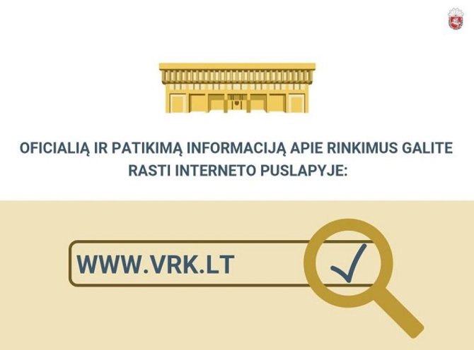 Patikima informacija VRK puslapyje