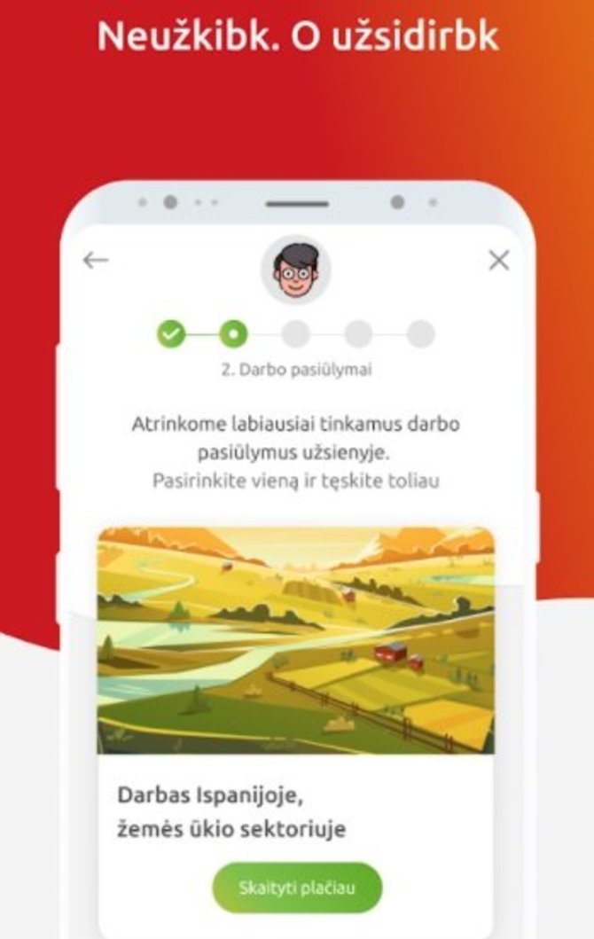 Vizualas iš „Google Play“/Mobilioji programėlė ,,Neužkibk, o užsidirbk“