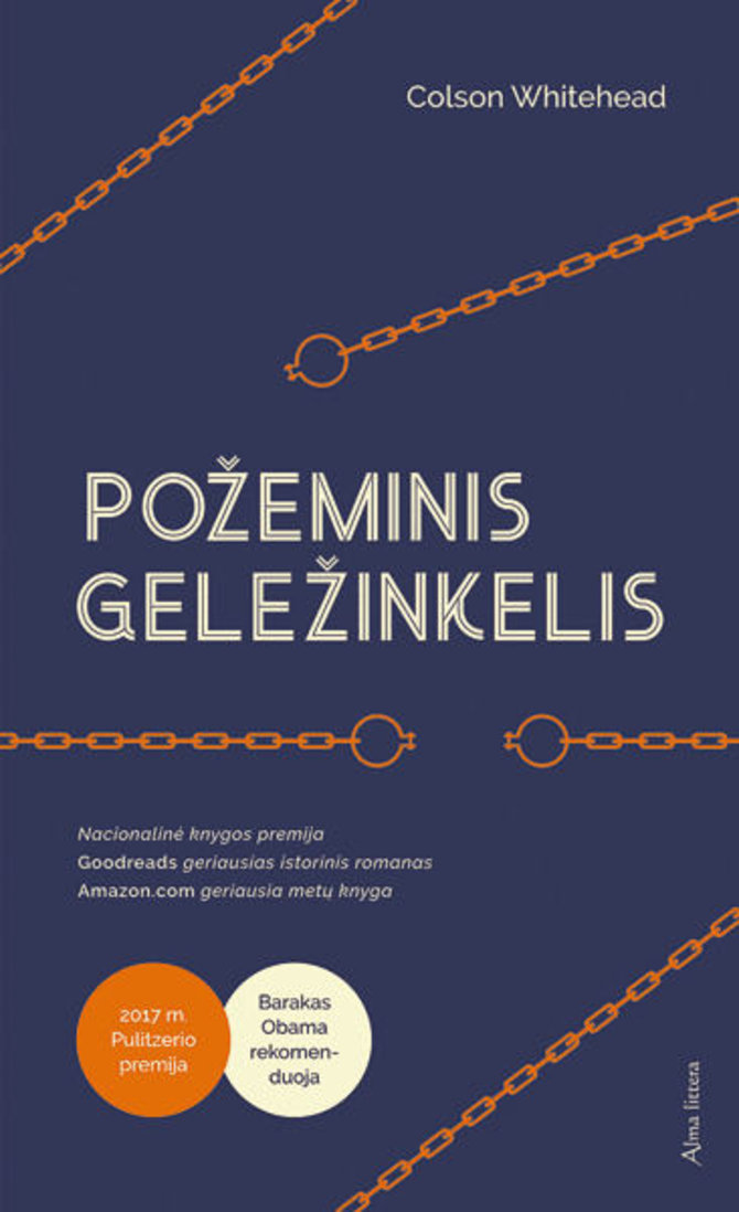 Knygos viršelis/Colson Whitehead „Požeminis geležinkelis“