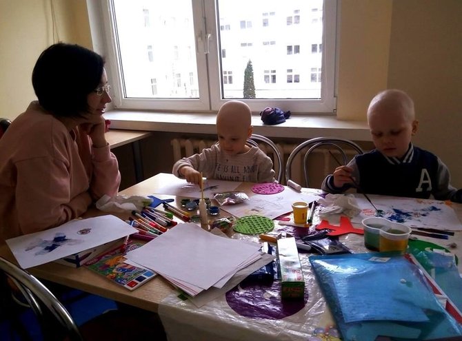 Mamų unijos nuotr./Onkologinėmis ligomis sergantys vaikai