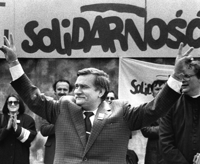 „Reuters“/„Scanpix“ nuotr./Lechas Wałęsa, „Solidarumas“