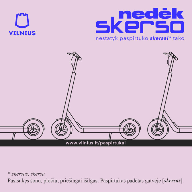 Vilniaus m. savivaldybės nuotr./Akcija „Nedėk skerso“