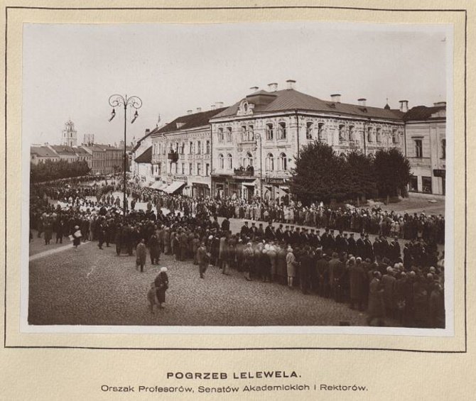 Viešo naudojimo nuotr./Joachimo Lelevelio laidotuvės Vilniuje