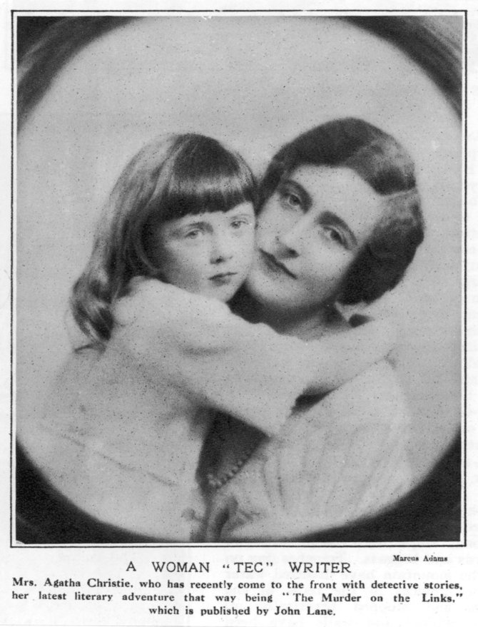 Illustrated London News Ltd/Mar/Agatha Christie su dukra Rosalinda 1924 metais.