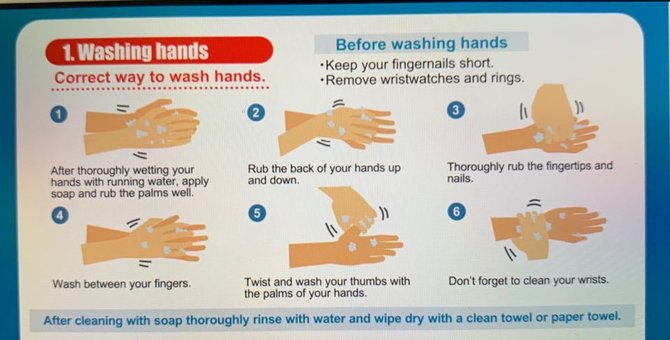 Asmeninio albumo nuotr./Instrukcija Japonijoje, kaip plauti rankas