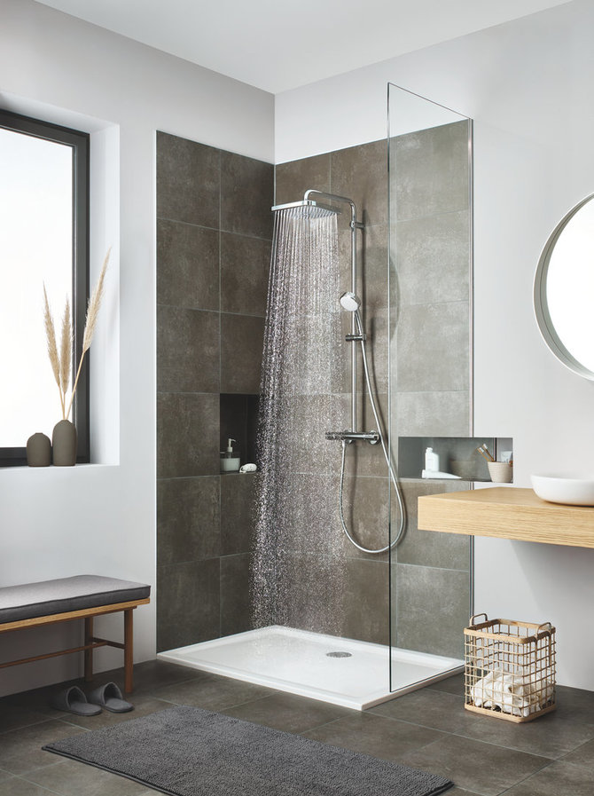 Gamintojo nuotr./GROHE Tempesta Cosmopolitan System 250 Cube