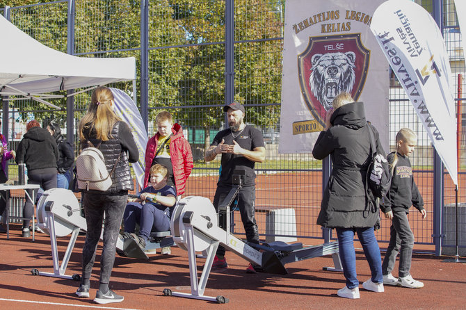 R.Stankevičiūtės nuotr./Sporto veiklų įvairove ir dalyvių gausa Telšiuose pažymėta Sporto diena