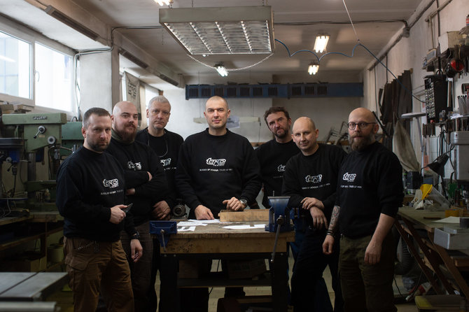 TRC knives workshop team