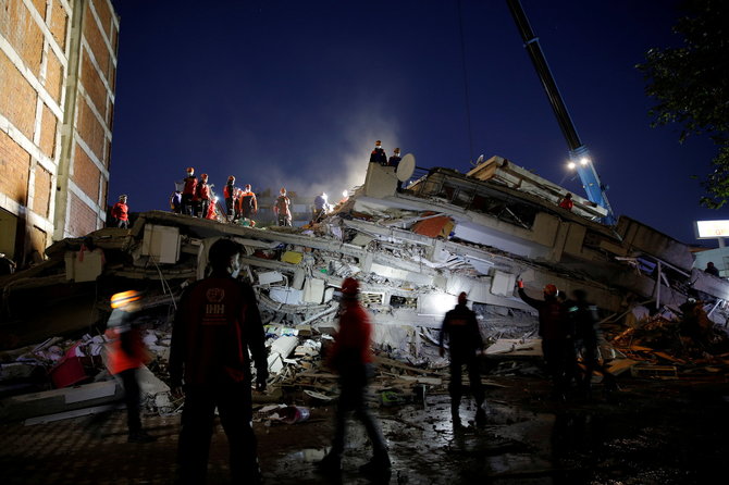 „Scanpix“/Reuters/Žemės drebėjimas Turkijoje