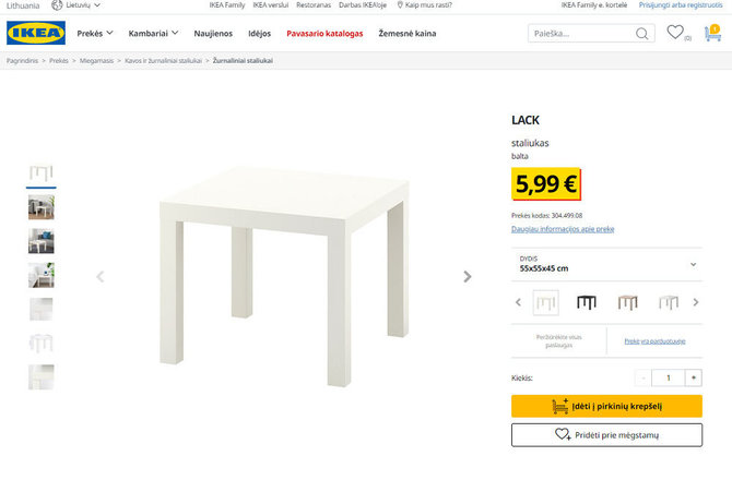 IKEA nuotr./Elektroninė IKEA parduotuvė