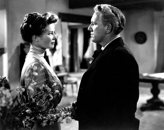 Vida Press nuotr./Katharine Hepburn ir Spenceris Tracy